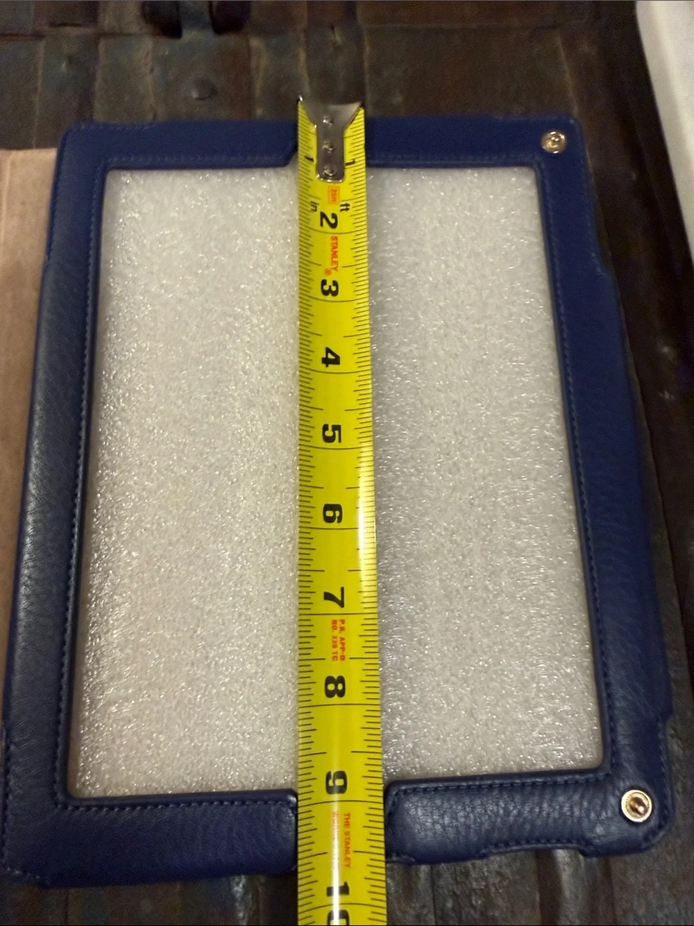 Tory Burch Pretty Blue leather tablet case